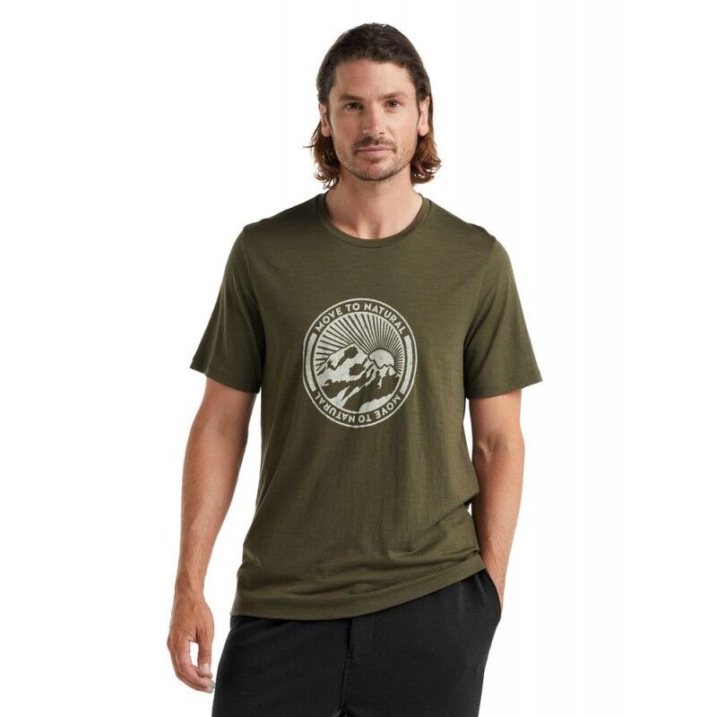 Icebreaker T-Lite II SS Tee Move to Natural - Merino shirt - Men's I Hardloop
