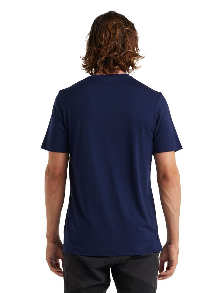 Icebreaker Tech Lite II SS Tee Ski Rider - Maglia merino - Uomo I Hardloop