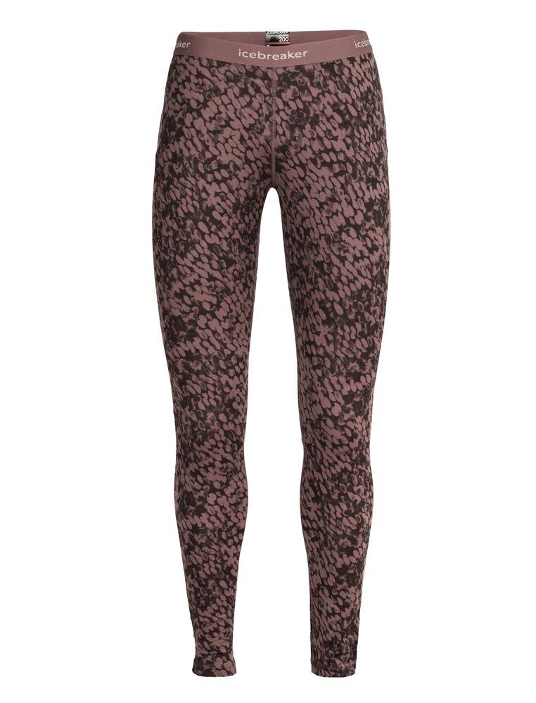 Icebreaker 200 Oasis Leggings Forest Shadows - Intimo lana merinos - Donna I Hardloop