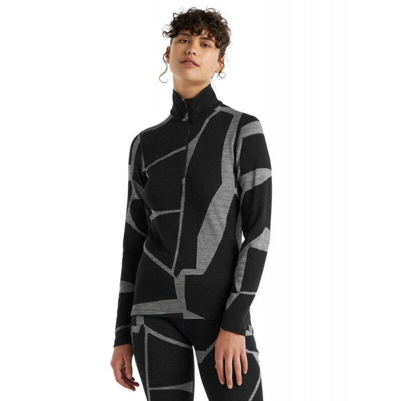 Icebreaker 250 Vertex LS Half Zip Landscapes - Merino base layer - Women's I Hardloop