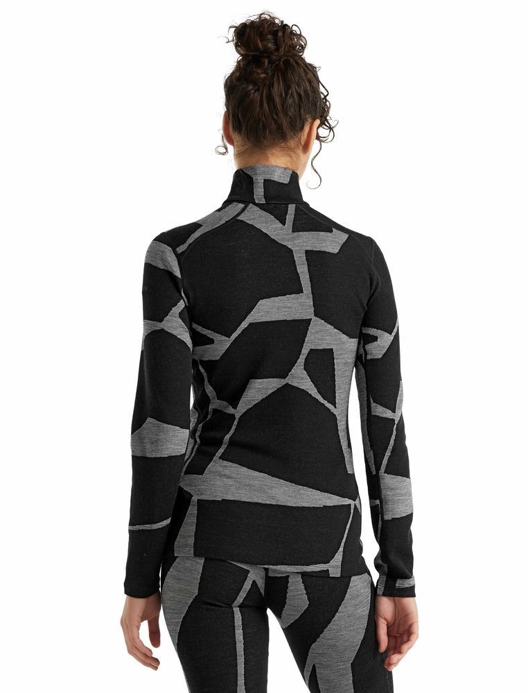 Icebreaker 250 Vertex LS Half Zip Landscapes - Merino base layer - Women's I Hardloop