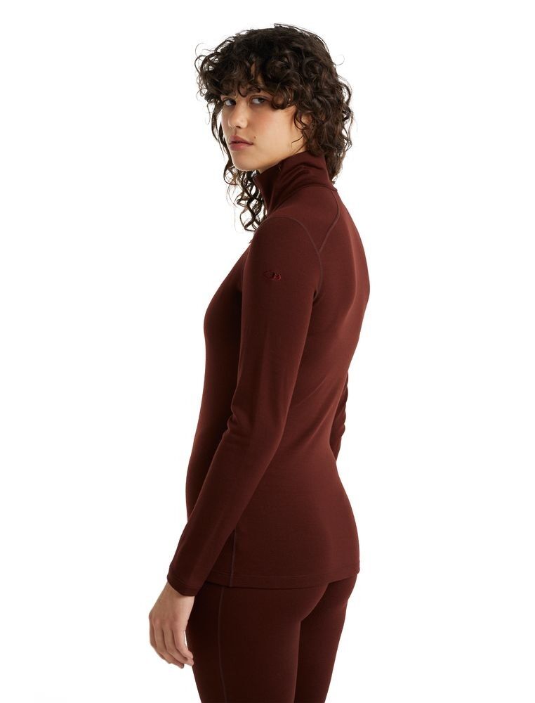 Icebreaker 260 Tech Long Sleeve Half Zip - Ropa interior merino - Mujer I Hardloop