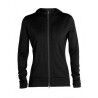 Icebreaker Quantum III LS Zip Hood - Merino Fleece jacket - Women's I Hardloop