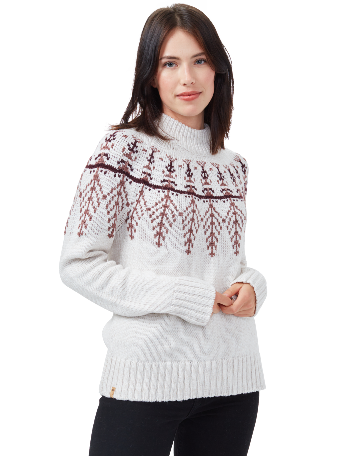 Tentree Highline Wool Intarsia Sweater - Jerséis - Mujer