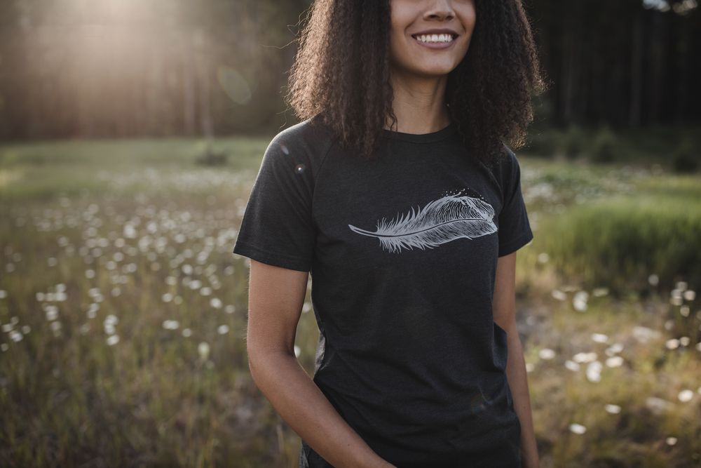 Tentree Feather Wave Short Sleeve - T-Shirt - Damen