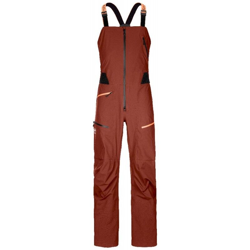 Ortovox 3L Deep Shell Bib Pants - Męskie spodnie narciarskie na szelkach | Hardloop