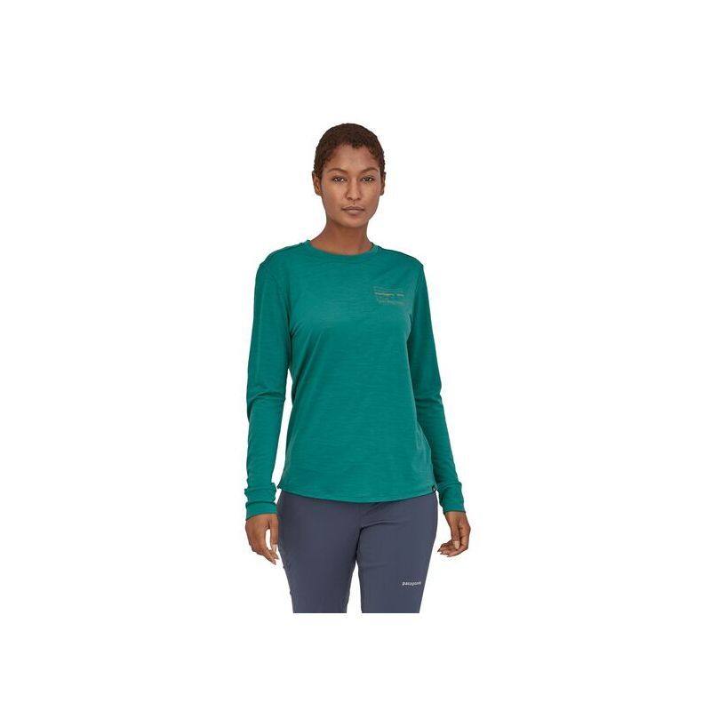 Patagonia L/S Cap Cool Merino Graphic Shirt - T-Shirt - Damen
