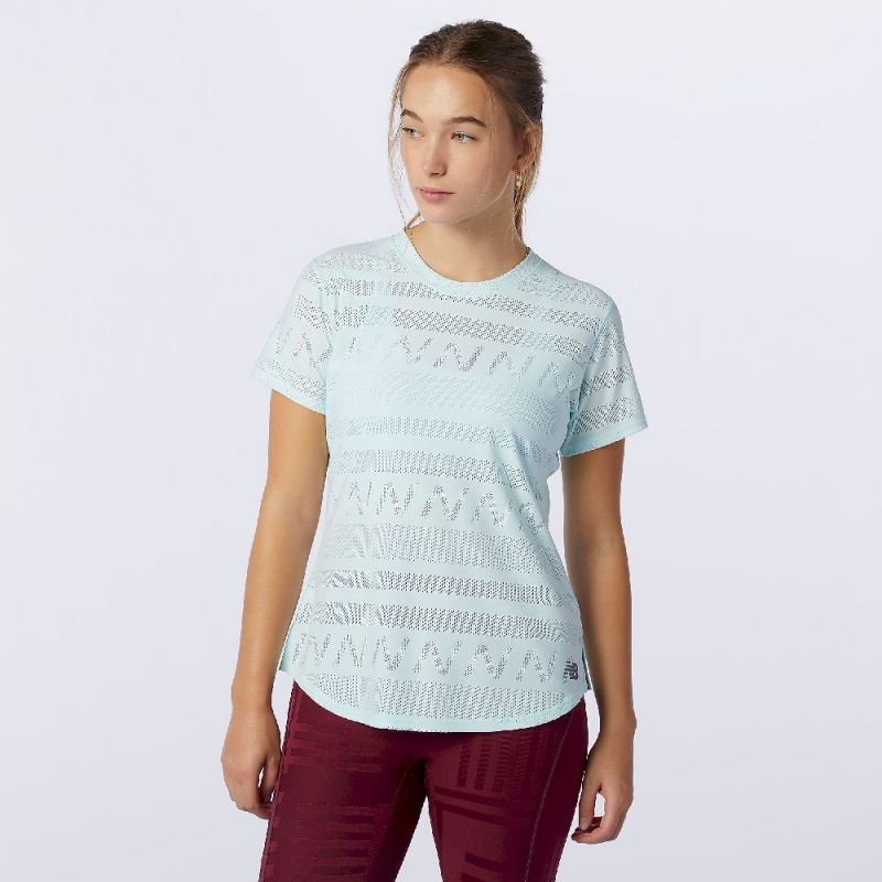 New Balance Q Speed Jacquard Short Sleeve - T-shirt damski | Hardloop