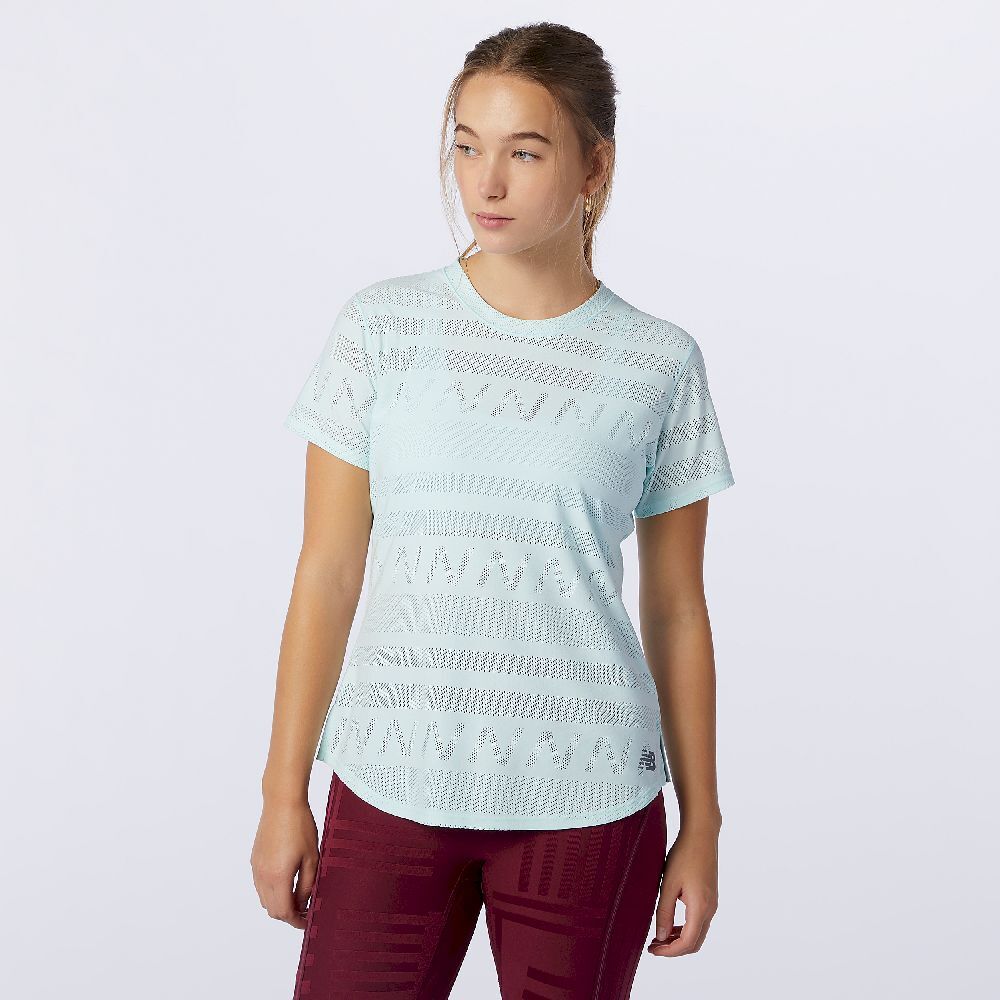 New Balance Q Speed Jacquard Short Sleeve - Camiseta - Mujer