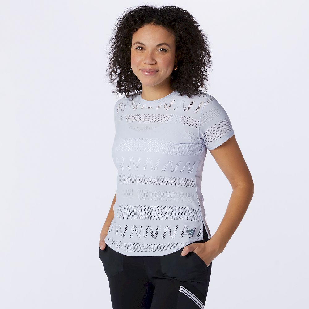 New Balance Q Speed Jacquard Short Sleeve - T-shirt femme | Hardloop