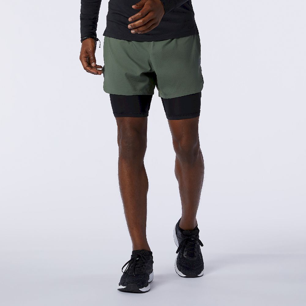 New Balance Q Speed Fuel 2 In 1 5 Inch Short - Pantalones cortos de running - Hombre