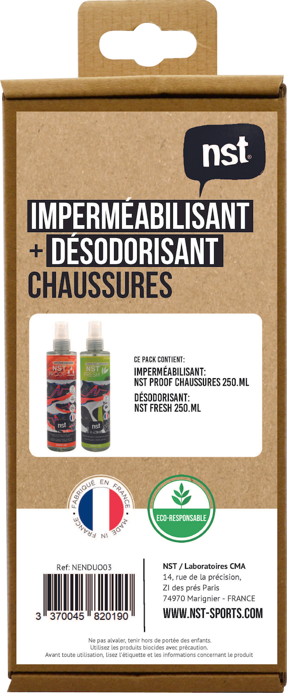 NST Duo Pack Chaussures - Imprægneringsmiddel + Deodorant