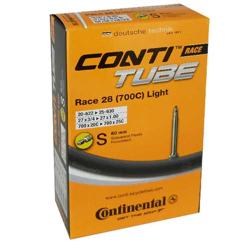 Continental Tube RACE LIGHT 700X20/25C 60 mm Presta Butyl - Polkupyörän sisäkumit