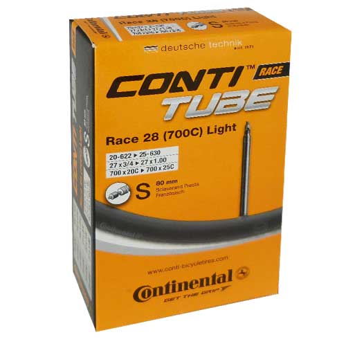 Continental Tube RACE LIGHT 700X20/25C 80 mm Presta Butyl - Polkupyörän sisäkumit