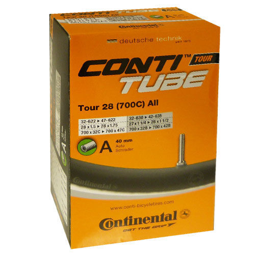 Continental Tube TOUR ALL 28x1,25/1,75 - 700Cx32/47 40 mm Schrader Butyl - Dętka rowerowa | Hardloop