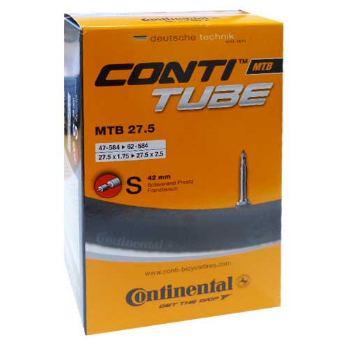Continental Tube VTT S42 27,5x1,75/2,40 42 mm Presta Butyl - Binnenband voor fiets