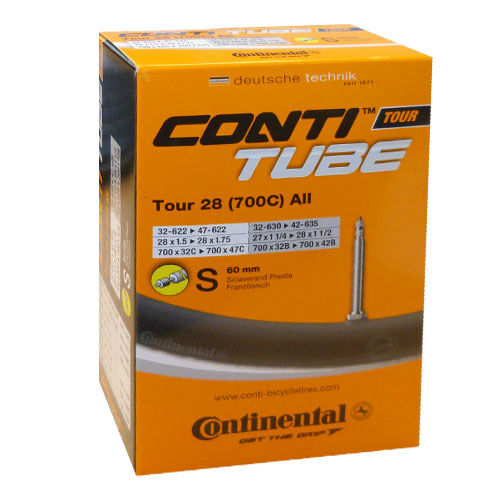 Continental Tube TOUR ALL 28x1,25/1,75 -700Cx32/47 60 mm Presta Butyl - Binnenband voor fiets