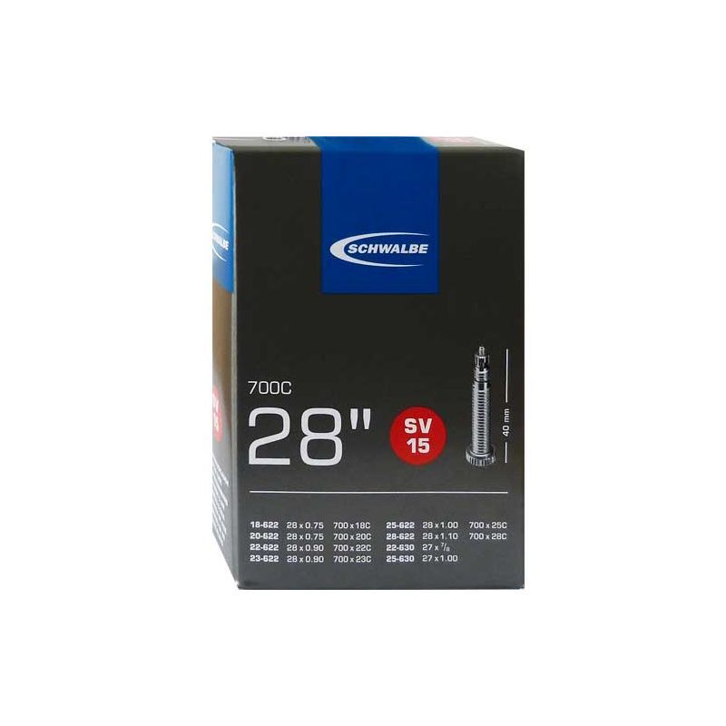 Tube SV15 700X18/28C 40 mm Presta Butyl - Câmara de ar