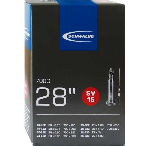 Schwalbe Tube SV15 700X18/28C 40 mm Presta Butyl - Chambre à air | Hardloop