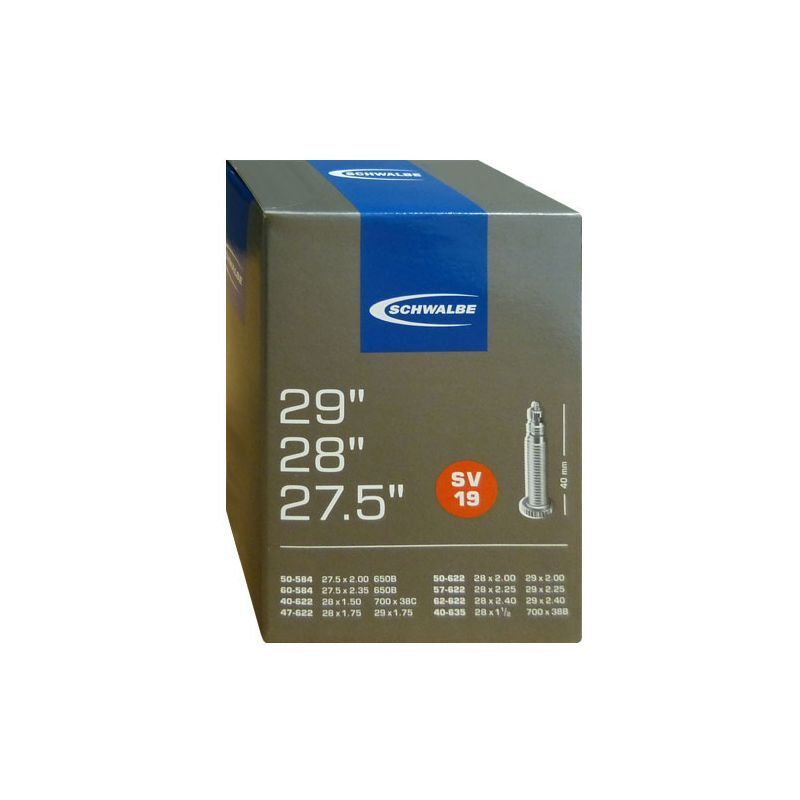 Schwalbe Tube STANDARD SV19 27,5/28/29" 40 mm Presta Butyl - Polkupyörän sisäkumit