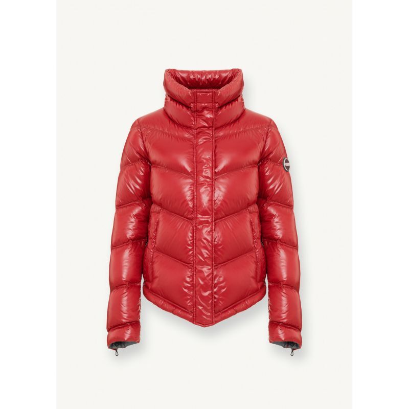 Colmar Lacquered-Effect Down Jacket With High Collar - Down Jacket - Women'S