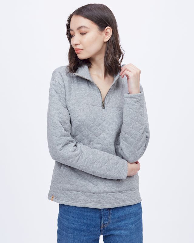 Tentree 1/4 Zip Quilted Fleece - Bluza polarowa damska | Hardloop