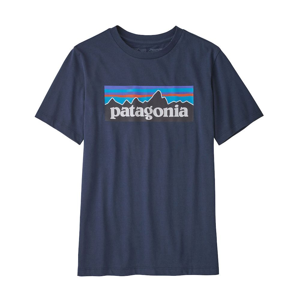 Patagonia Boys' Regenerative Organic Certification Cotton P-6 Logo - T-shirt - Kids
