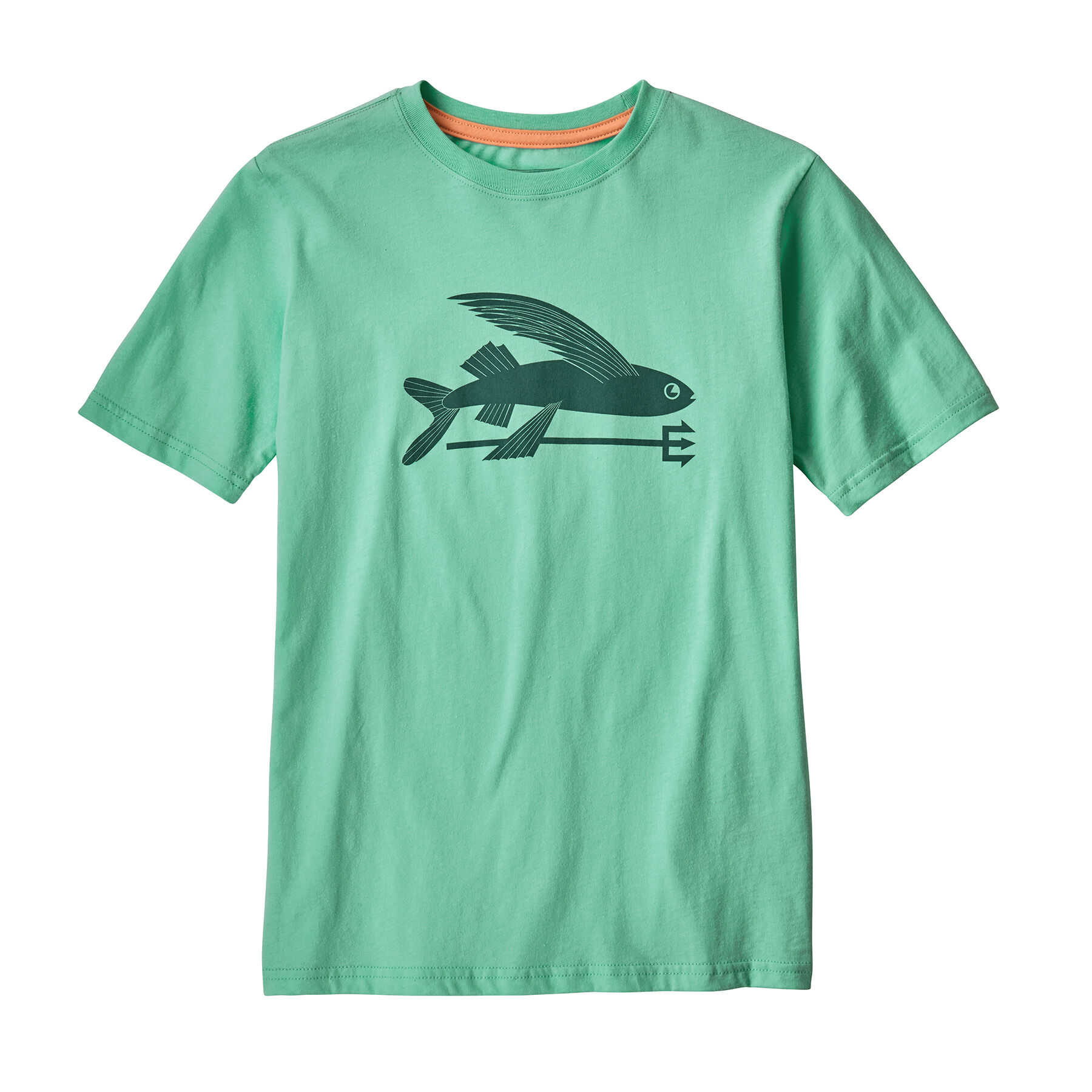 Patagonia Boy's Flying Fish Organic - T-shirt dzieci | Hardloop