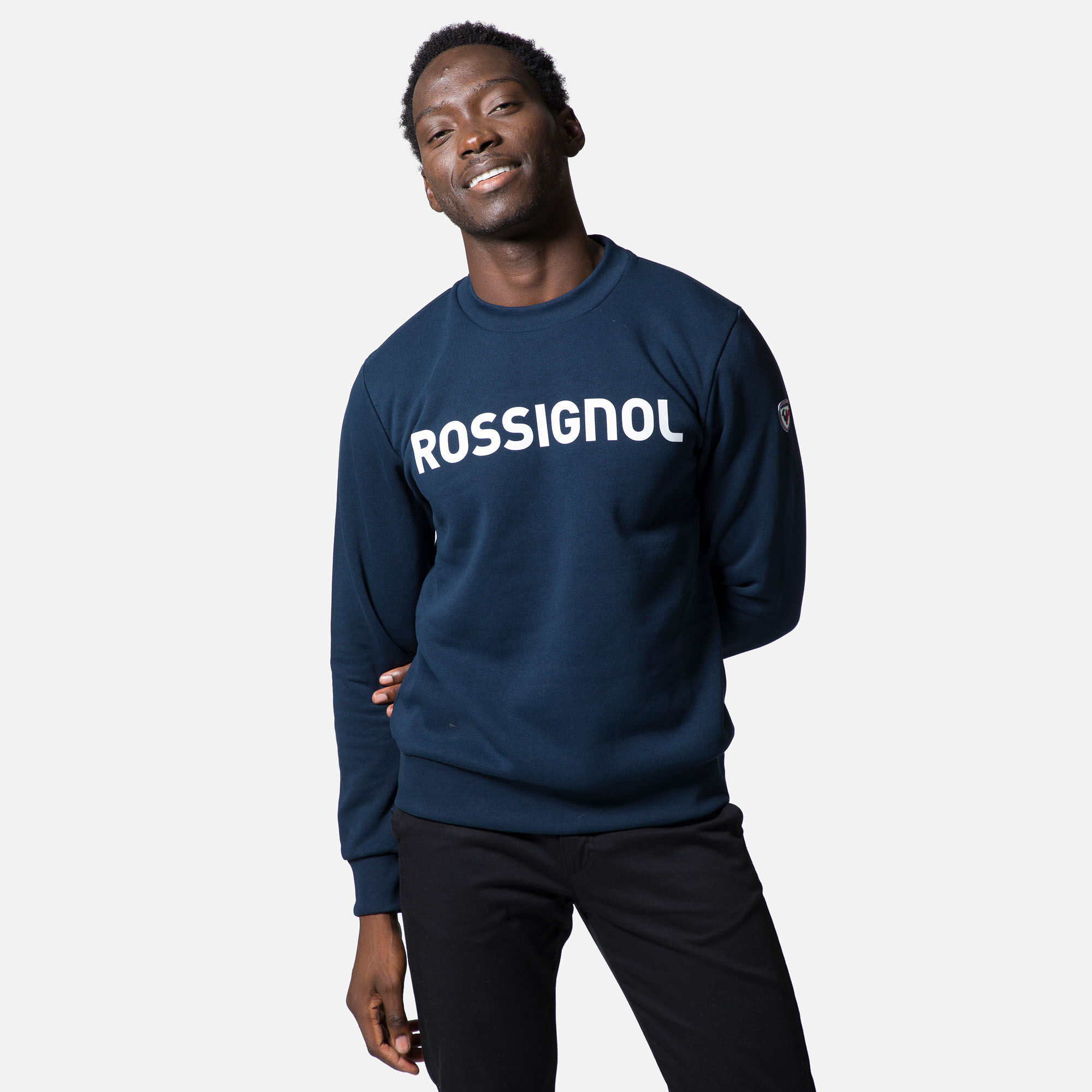 Rossignol Logo Sweat Rn Fl - Bluza (bez kaptura) męska | Hardloop