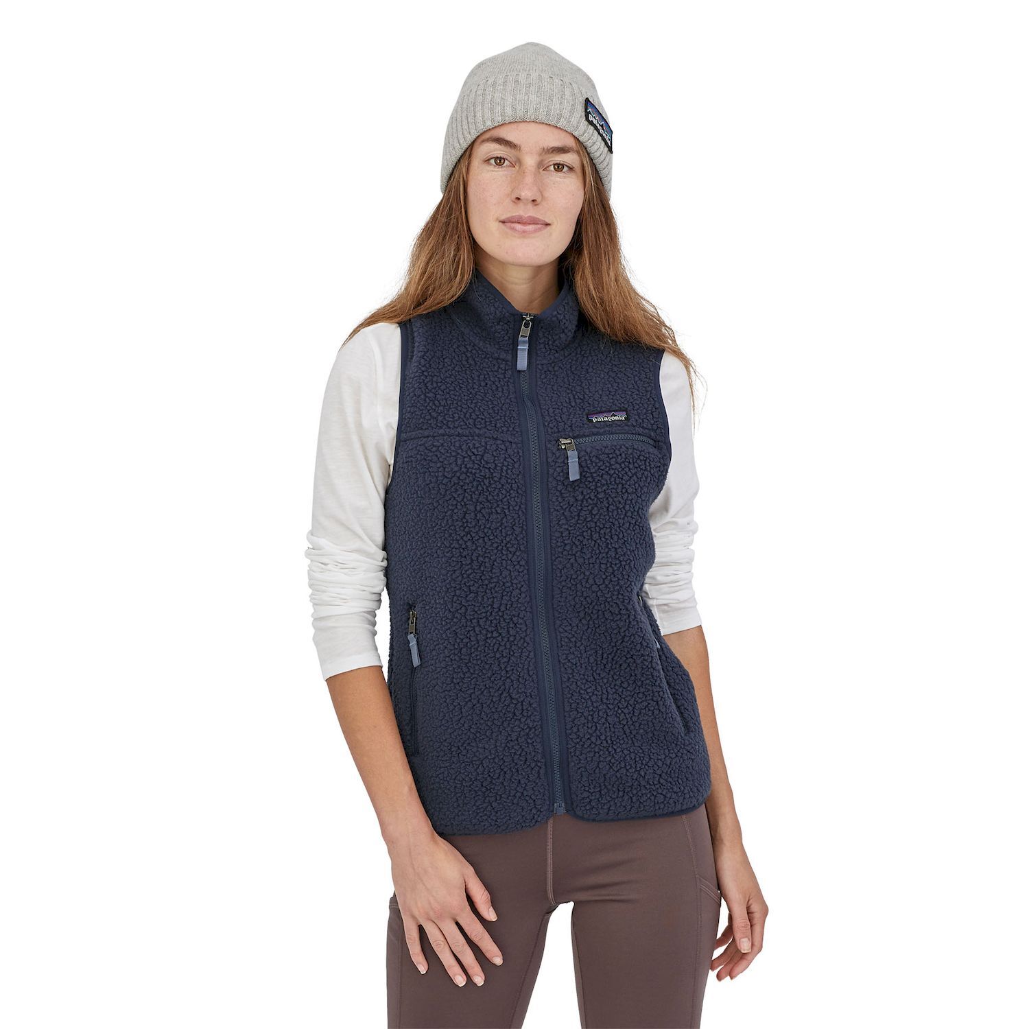 patagonia retro pile fleece vest dame