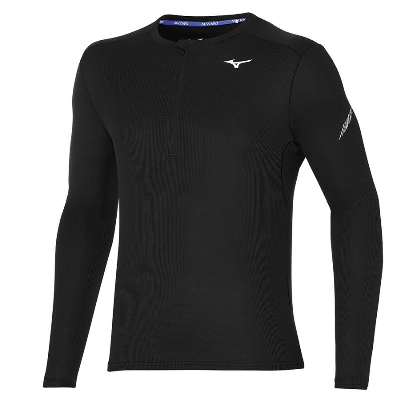 Mizuno Dryaeroflow LS HZ - Base layer - Men's