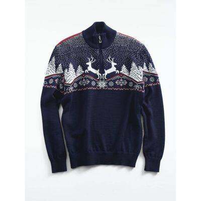 Dale Christmas Sweater - Suéter de lã merino homem