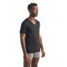 icebreaker Anatomica Short Sleeve col V en Mérinos - Camiseta de lã merino homem | Hardloop