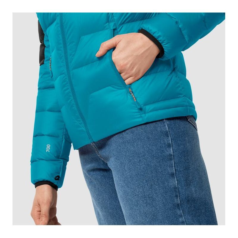 Jack Wolfskin Chaqueta con Capucha de Plumón Mujer - Tundra - negro