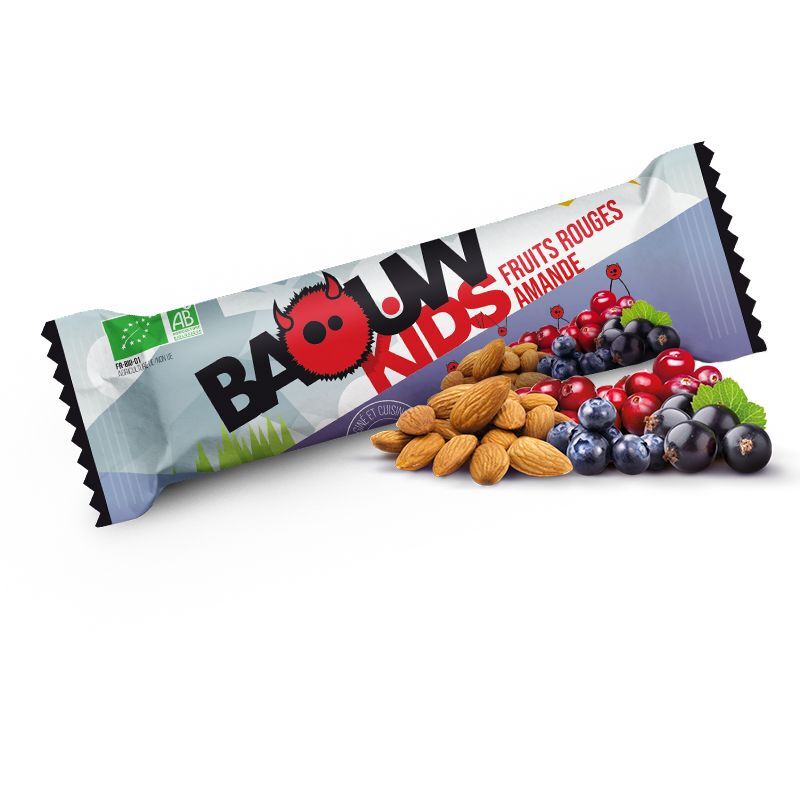 Baouw  Kids Fruits Rouges-Amande - Energy bar - Kids
