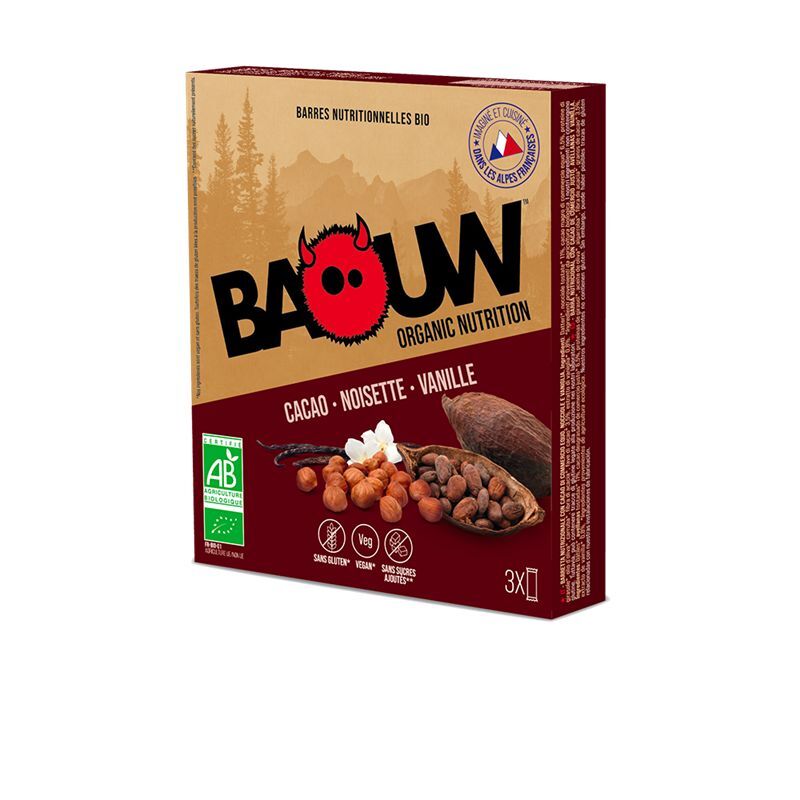 Baouw Etui X3 Cacao-Noisette-Vanille - Barre énergétique | Hardloop