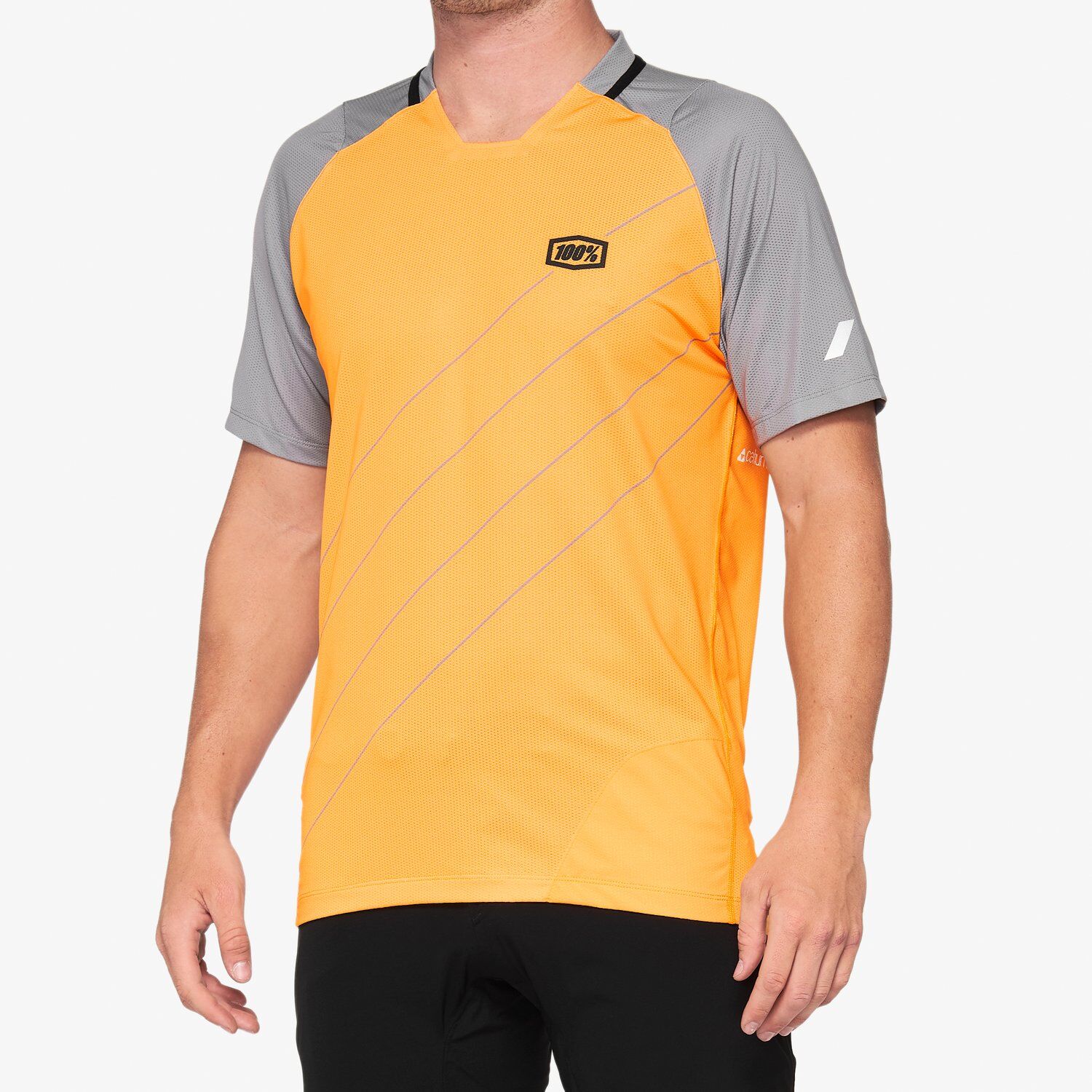 Herren Airmatic Trikot, Steel Blue-Grey, Größe L – 100% Polyester, Mit Brillenputztuch & Reflektierenden Logos