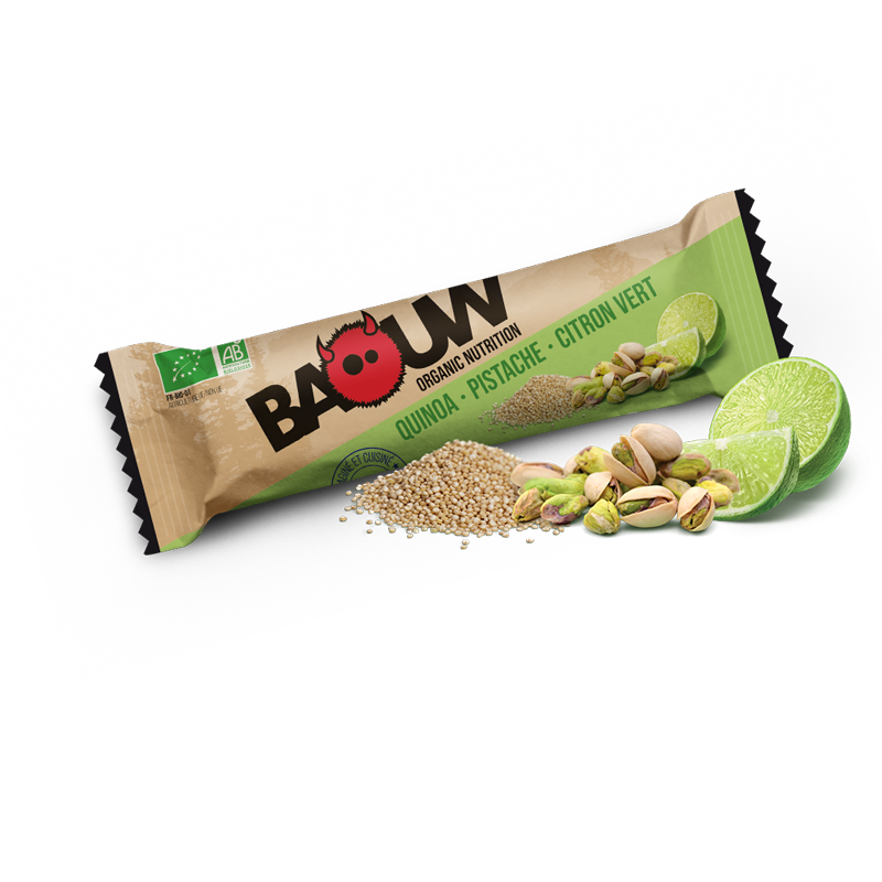 Baouw Quinoa-Pistache-Citron Vert - Barre énergétique | Hardloop