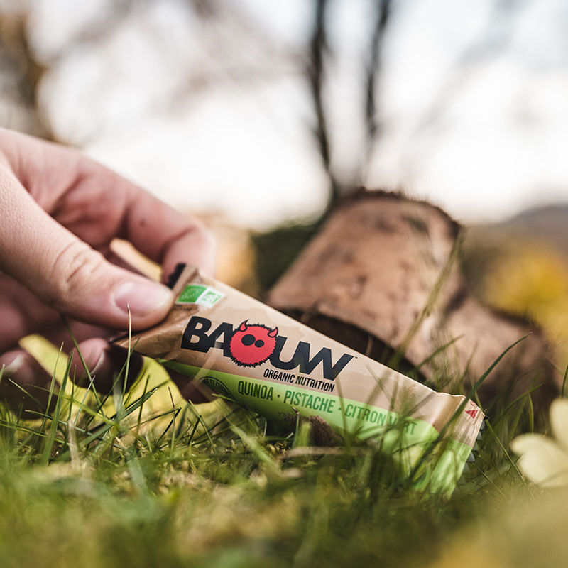 Baouw Quinoa-Pistache-Citron Vert - Baton energetyczny | Hardloop