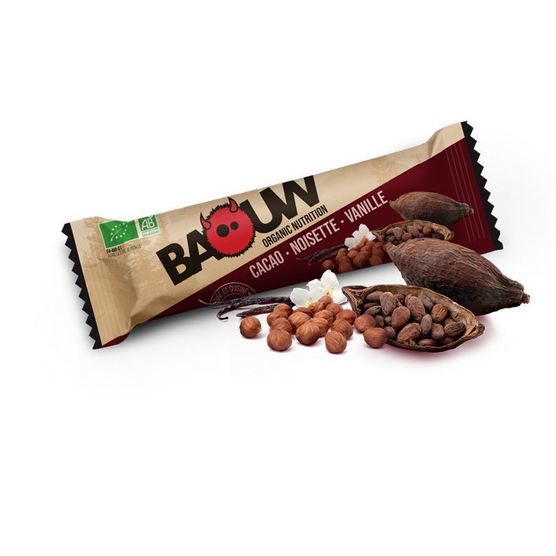 Baouw Cacao-Noisette-Vanille - Energetická tyčinka | Hardloop