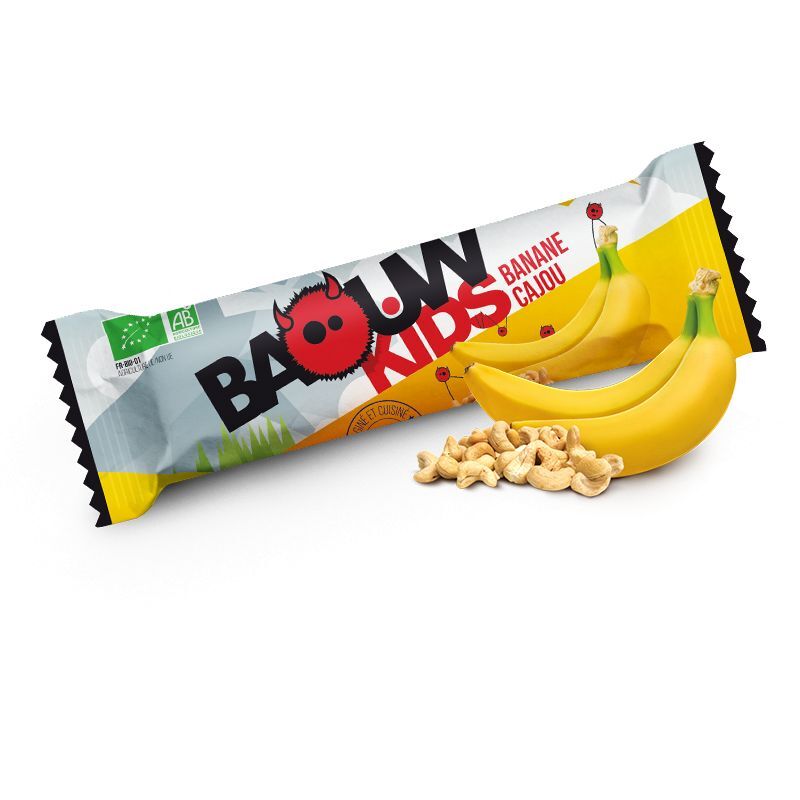 Baouw Kids Banane-Cajou - Baton energetyczny | Hardloop