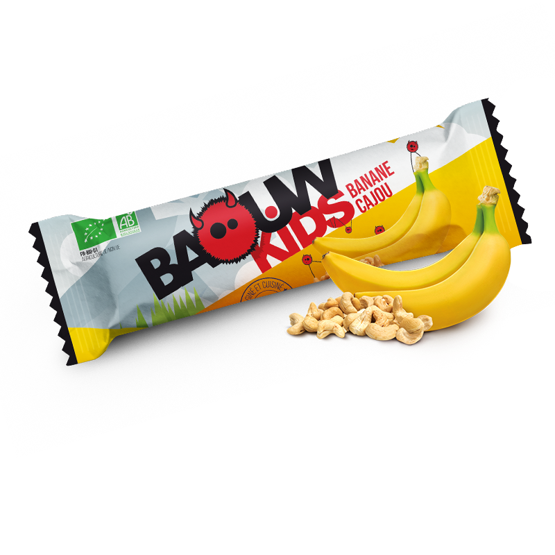 Baouw Kids Banane-Cajou - Energy bar - Bambino