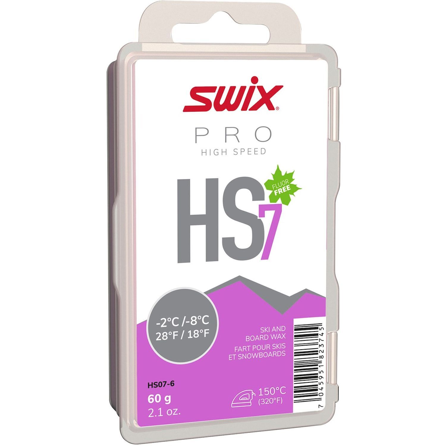 Swix HS7 Violet -2°C/-8°C 60 g - Ski wax