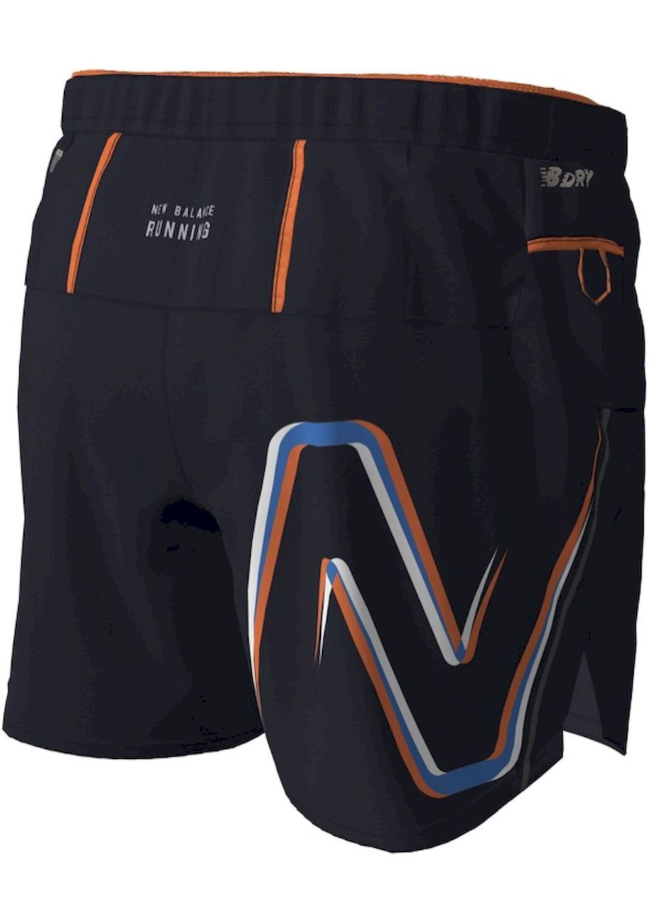 New Balance Graphic Impact Run 5 Inch Short - Pantaloncini da running - Uomo