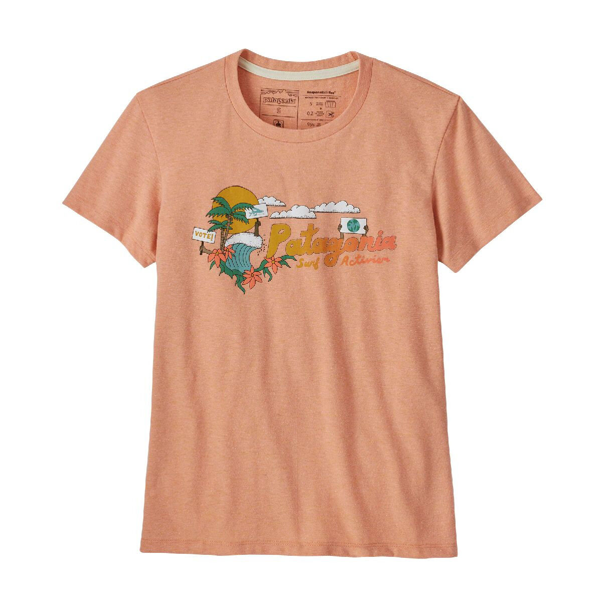 Patagonia Palm Protest Responsibili-Tee - T-shirt - Donna