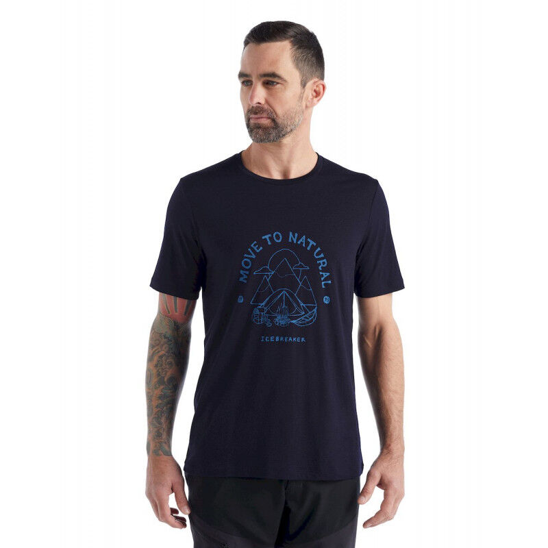 Tech Lite II SS Tee Canopy Camper - T-shirt en laine mérinos homme