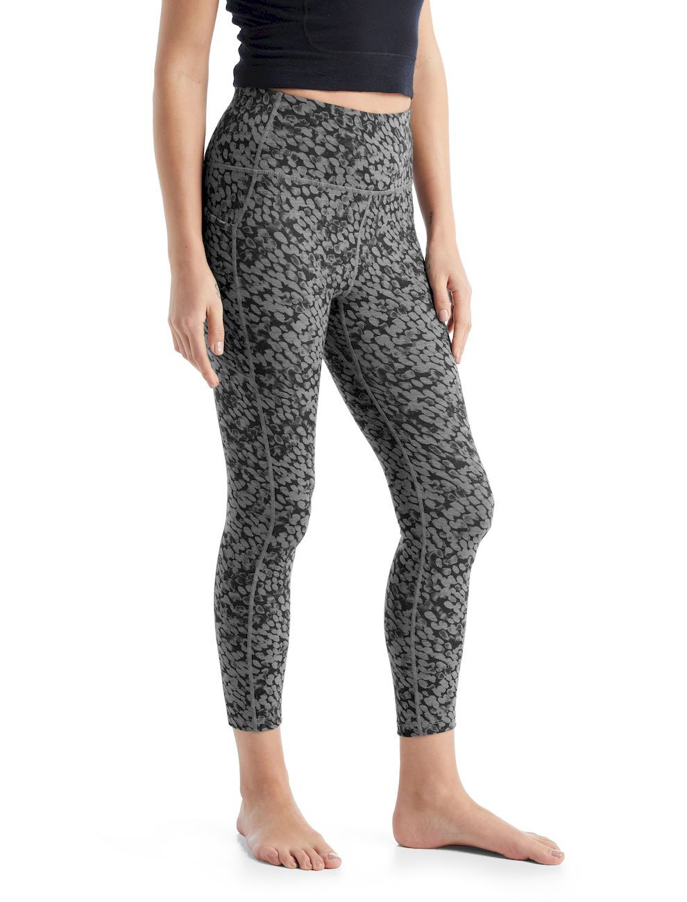 Icebreaker Fastray High Rise Tights Forest Shadow - Running leggings - Women's