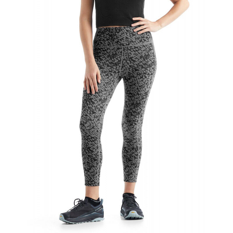 Icebreaker Fastray High Rise Tights Forest Shadow - Running leggings - Women's