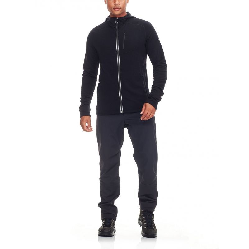Icebreaker Quantum Long Sleeve Zip Hood - Pánsky Kabát | Hardloop