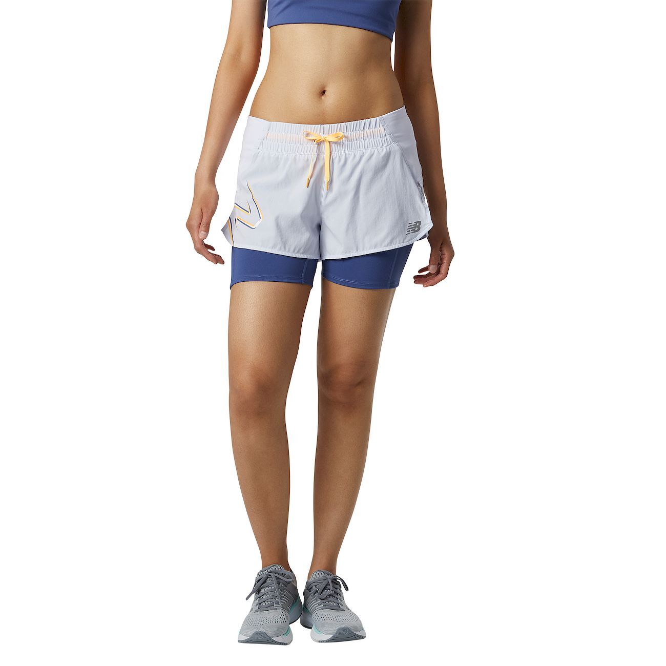 New Balance Printed Impact Run 2 In 1 Short Pantalones cortos de running - Mujer